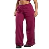 Calça Pantalona Wide Leg Feminina Calça Moletinho Casual E Comprida Moda Feminina Confortável Outono Inverno Vicbela BR Alfa GG Regular Regular Vinho