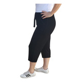 Calça Para Gestante De Malha Confortável Pantacourt Kit 3pçs