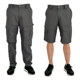 Calça Pesca Proteção Solar 50 Vira Bermuda Mar Negro Chumbo