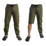 Calça Pesca Vira Bermuda Lisa Mar Negro 50uv Verde Escuro