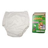 Calça Plástica Geriátrica Adulto C Botão Forro Duplo Kit C 5