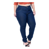 Calça Preta Jeans Plus Size Feminina