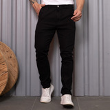 Calça Sarja Skinny Masculina Em Alfaiataria Premium Lycra