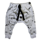 Calça Saruel Bebê Moletom Branca Saturno