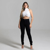 Calça Sawary Hot Pants Cintura Alta Feminina