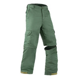 Calça Short Cargo Militar Vira Bermuda Reforço Anti Rasgo