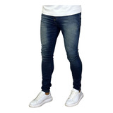 Calça Skinny Preta Rasgada Masculina Jeans