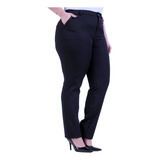 Calça Social Feminina K2b Plus Size Cintura Alta P uniforme
