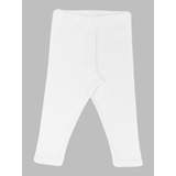 Calça Star Best Malha Canelado Liso Infantil Unissex Branco