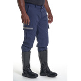 Calça Tática C Refletivo Bombeiro Civil Azul