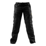 Calça Tática Masculina Militar Cargo Preta Uv35 Vira Bermuda
