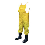 Calça Tipo Jardineira Saneamento Maicol Kp500 Bota Acoplada