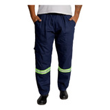 Calça Uniforme Brim Resistente P Trabalho Pesado 38