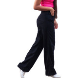 Calça Wide Leg Off White Basica Pantalona Perna Larga Moda