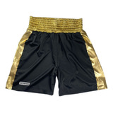 Calção Boxe Masculino Sprawl Preto Com Dourado Bermuda