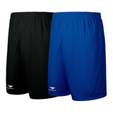 Calção Penalty Matis Azul Preto Branco Futebol Corrida