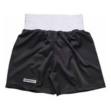 Calção Profissional Boxe Sprawl Preto Com Branco Bermuda