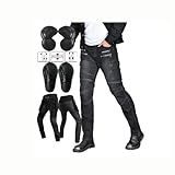 Calças De Motociclista Masculina Jeans Elegantes Para Motociclistas Que Podem Ser Combinados Com Uma Variedade De Roupas Vem Com Armadura Ce Atualizada Tecido Elástico Large 32 