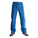 Calças Jeans Serviço Trabalho Pesado Uniforme Básica