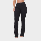 Calças Salig Jeans Hot Pants Flare Femininas Alta