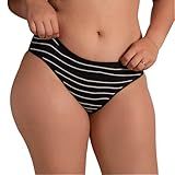 Calcinha Absorvente Bela Gil Preto E Branco Preto E Branco 2XGG