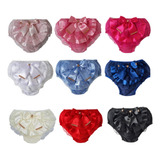 Calcinha Bunda Rica Kit 5 Peças Com Renda Laço Strass Bebê