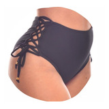 Calcinha De Biquini Hot Pants Cintura Alta Sukini