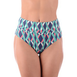 Calcinha De Biquíni Hot Pants Summer Soul Abstrato Azul