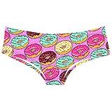 Calcinha Feminina Calcinha Short Com Estampa 3D Sexy Animal Para Dormir E Lazer Stretch Super Curve Abrace Donuts XX Large 3X Large