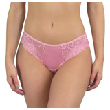 Calcinha Feminina Detalhe Renda Microfibra Conforto Kit 4 Un