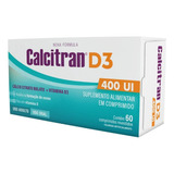 Calcitran D3 400ui C 60 Comprimidos Sabor Without Flavor