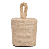 Calço De Porta Decoração Concreto Sisal Total Peso Porta 2kg