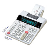 Calculadora Com Bobina Display Lcd Casio Fr 2650rc Branca Cor Branco