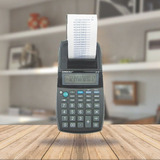Calculadora De Impressão 12 Digitos Lp18 Cor Preto