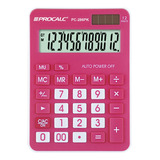 Calculadora De Mesa 12 Digitos Rosa