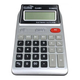 Calculadora De Mesa Comercial Escritório Display 12 Dígitos Cor Prateado