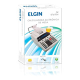 Calculadora De Mesa Elgin Mb7142 Com Bobina 14 Dígitos