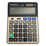 Calculadora De Mesa Pc289 Procalc Cor Bege