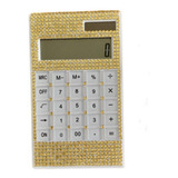 Calculadora Solar Dourada Brilho