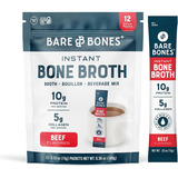 Caldo De Ossos Sabor Carne Instantâneo Em Pó Bare Bones