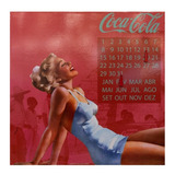 Calendário Coca Cola Retrô Placa Magnética