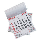 Calendário Comercial 21x22 Folhinha De Parede 5 Blocos 2025