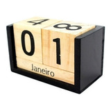Calendario Cubo Madeira Decoracao De Mesa Cenario Versatil