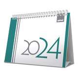 Calendário De Mesa 2024 Verde