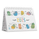 Calendário De Mesa 2025 Gatitos