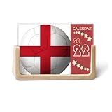 Calendário De Mesa De Futebol Americano Com Bandeira Nacional Da Inglaterra 2022 12 Meses