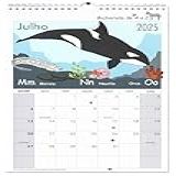 Calendário De Parede Bicharada De A A Z 2025 Ilustrado Com Animais Para Planejar Eventos Datas E Compromissos