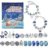 Calendário Do Advento De Joias Calendário Do Advento De Natal Kit De Fabricação De Pulseiras DIY Para Crianças Calendário De Contagem Regressiva De Natal De 24 Dias Presentes De