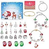 Calendário Do Advento De Joias Calendário Do Advento De Natal Kit De Fabricação De Pulseiras DIY Para Crianças Calendário De Contagem Regressiva De Natal De 24 Dias Presentes De