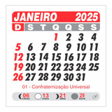 Calendario Mensal Bloquinho Refil Quadrado 7 5cm 1000 Pç